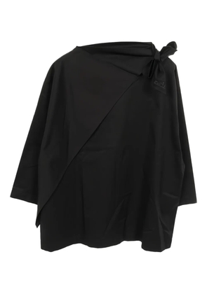 Hermès Pre-Owned knotted-neck blouse - Black