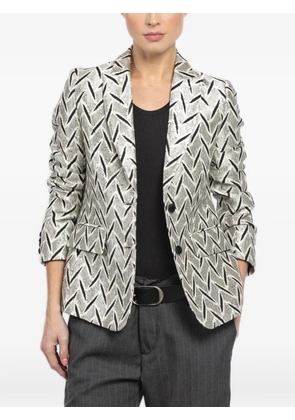 Maurizio Massimino button-fastening blazer - Silver