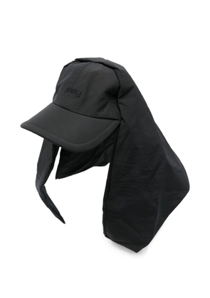 Juun.J embroidered-panel cap - Black