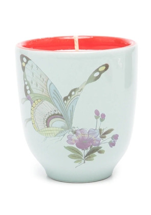 Pierre-Louis Mascia butterfly-print candle - Blue