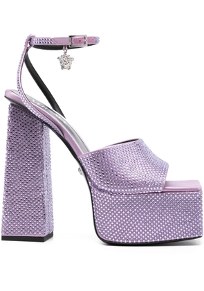 Versace Pre-Owned 150mm Aevitas crystal-embellished sandals - Purple