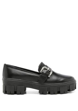 Sarah Chofakian side buckle-detail loafers - Black