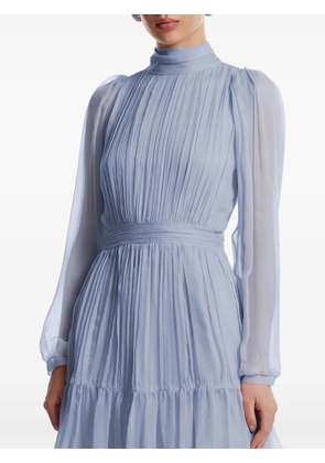 FRAMBOISE Alena mock-neck mini dress - Blue