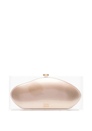 Cult Gaia Annika acrylic clutch bag - Gold