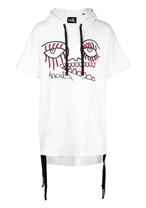 Haculla Creeping Monster hoodie - White