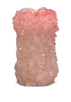 Mineral Series small crystal vase (22cm x 12cm) - Pink