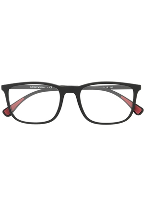 Emporio Armani square frame glasses - Black