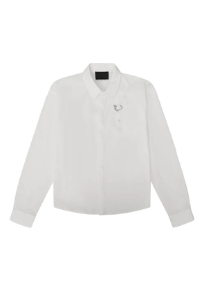 HELIOT EMIL metal-detail cotton shirt - White