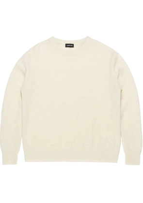 Mainless crew-neck sweater - White