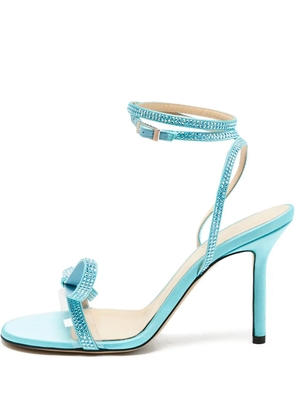 MACH & MACH pre-owned 90mm rhinestone-embellished strappy sandals - Blue