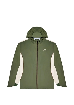 Malbon Golf Cloud Burst Foraging hooded panelled jacket - Green