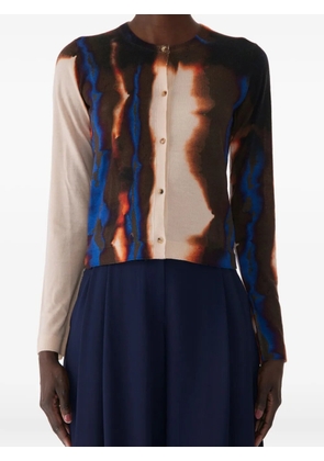 Jason Wu Collection Diffused Ombre Stripe wool cardigan - Brown