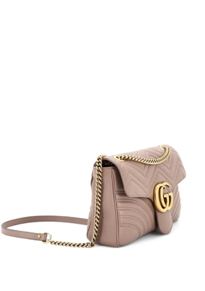 Gucci Pre-Owned GG Marmont Flap Bag Matelasse Leather Medium shoulder bag - Neutrals