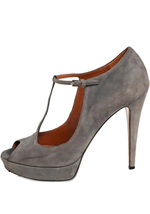 Gucci Pre-Owned platform peep-toe pumps - Grey
