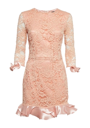 Elisabetta Franchi pre-owned lace-embroidered dress - Pink