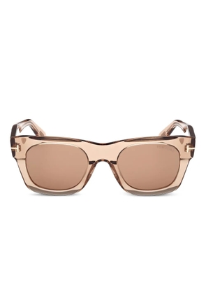 TOM FORD Eyewear rectangle-frame sunglasses - Brown
