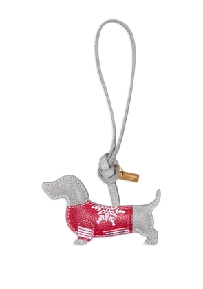 Thom Browne Hector bag charm - Grey