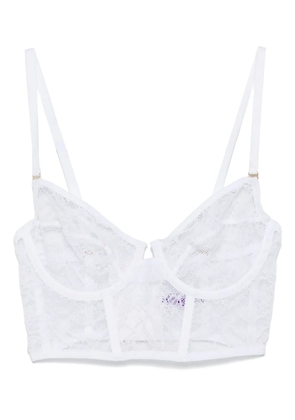 Maison Close Flashback balconette bra - White