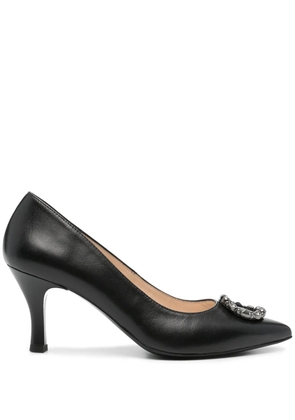 NeroGiardini 75mm leather pumps - Black