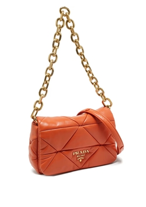 Prada Pre-Owned patchwork chain bag - Orange