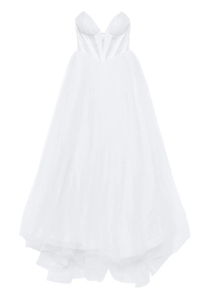 Atu Body Couture corset tulle gown - White