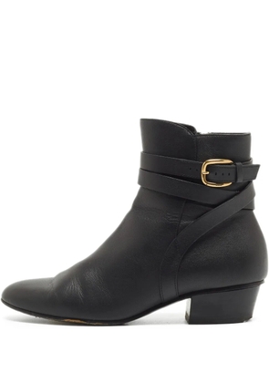 Gucci Pre-Owned leather ankle boots - Black