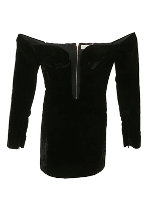 Nina Ricci Pre-Owned velvet mini dress - Black