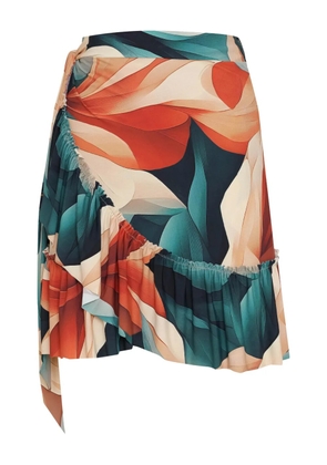 Lygia & Nanny Laurita ruffled short skirt - Blue