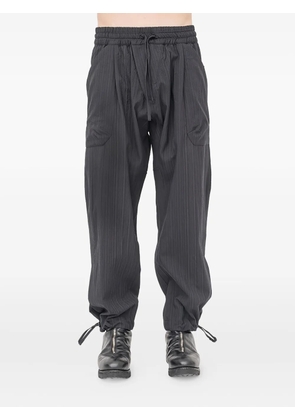 Jan Jan Van Essche drawstring striped trousers - Grey