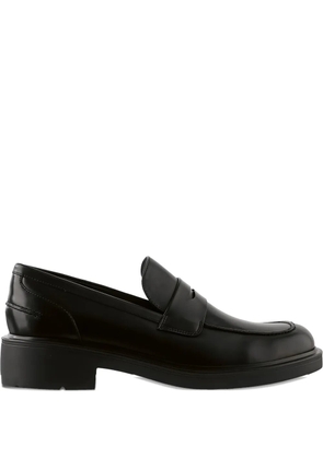 Hogl Lauren block-heel leather loafers - Black