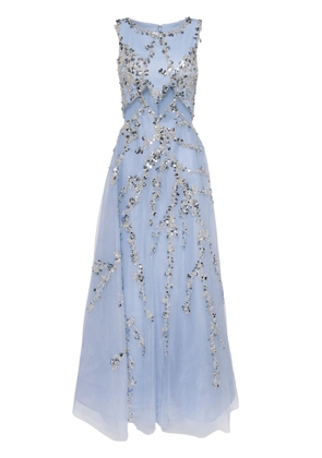 Saiid Kobeisy sequin-embellished tulle gown - Blue