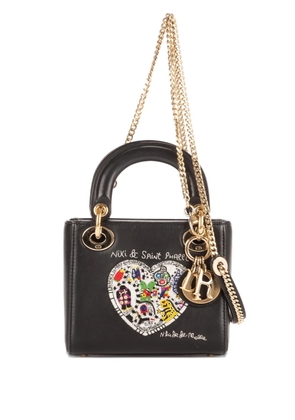 Christian Dior Pre-Owned x Niki de Saint Phalle mini Lady Dior heart-motif tote bag - Black