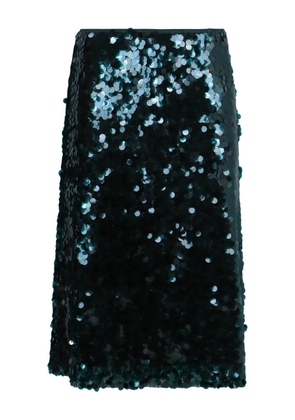 Vince Bias sequin-embellished midi skirt - Green