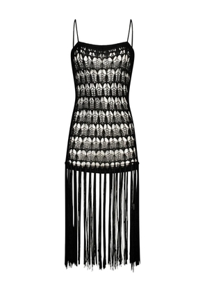 PARAMIDONNA Dahlia crochet beach dress - Black