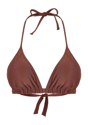Lygia & Nanny Iasmin triangle-halter bikini top - Brown