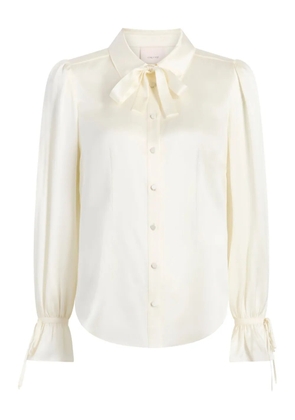 Cinq A Sept Troyer tie-neck shirt - Neutrals