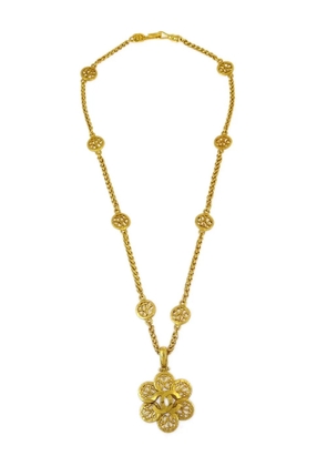 CHANEL Pre-Owned 1995 CC pendant necklace - Gold