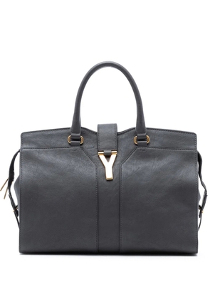 Saint Laurent Pre-Owned 2000-2012 Medium Leather Cabas Chyc satchel - Grey