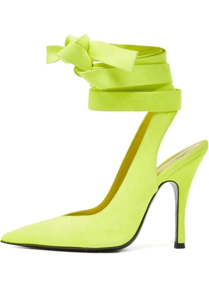 The Attico pre-owned 110mm Venus pumps - Green