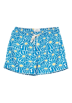PENINSULA SWIMWEAR floral-print swim shorts - Blue