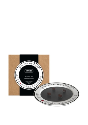 BACI MILANO heart-motif sandalo candle - Black