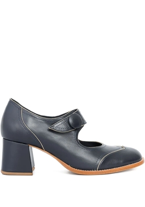 Sarah Chofakian 40mm Heritage leather pumps - Blue