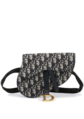 Christian Dior Pre-Owned 2019 Oblique Saddle belt bag - Blue