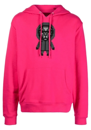Mostly Heard Rarely Seen 8-Bit Head Master long-sleeve hoodie - Pink