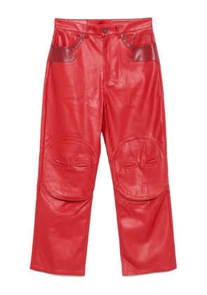 KUSIKOHC mask-pocket trousers - Red