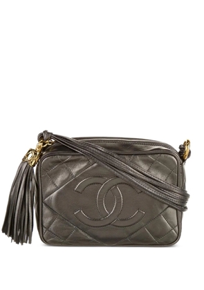 CHANEL Pre-Owned 1989-1991 quilted camera bag - Grey