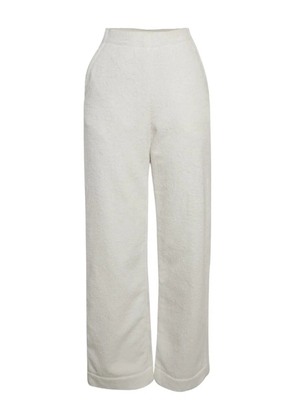 Alaïa Pre-Owned terry-cloth cotton trousers - White