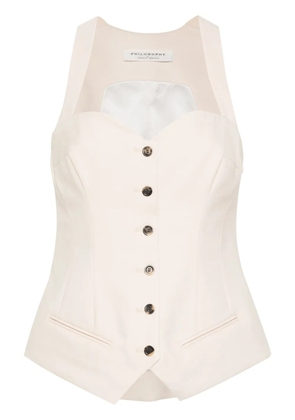 Philosophy Di Lorenzo Serafini sleeveless sweetheart-neck top - Neutrals