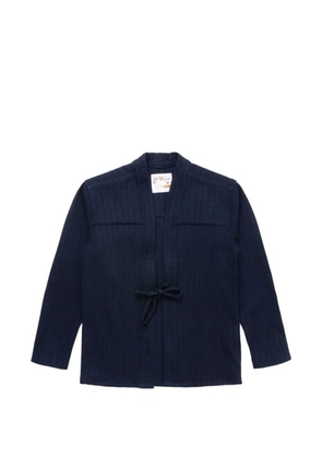 Naked and Famous Kimono tie-detail jacket - Blue
