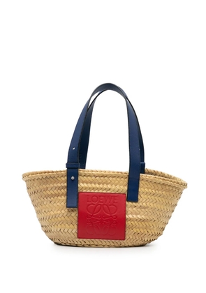 Loewe Pre-Owned 2018 Small Raffia Basket tote bag - Brown
